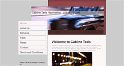 Desktop Screenshot of cabline-taxis.co.uk